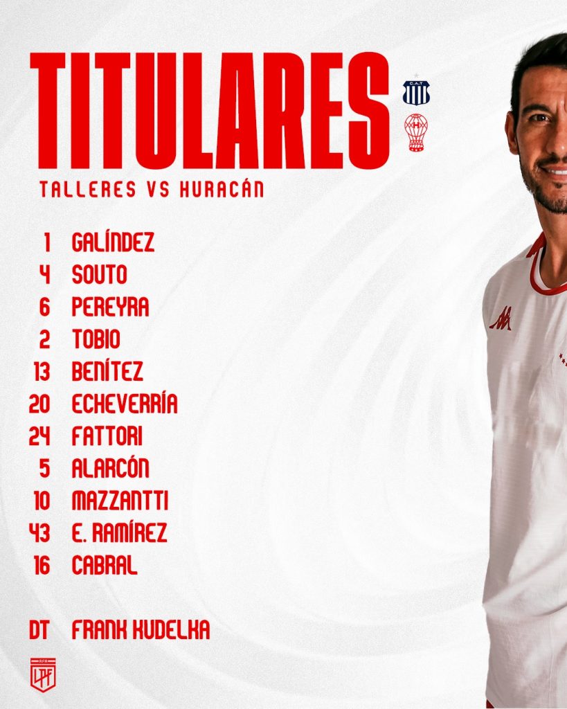 titulares de huracán contra talleres fecha 25 torneo liga profesional 2024