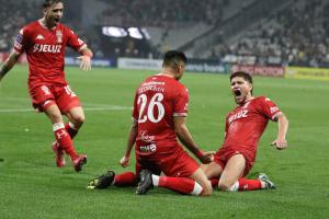 Festejo-de-gol-de-Huracan-contra-corinthians-fecha-01-copa-sudamericana-2025-en-brasil-walter-mazzantti-Leonardo-Sequeira-leonardo-gil