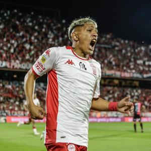 festejo-de-gol-de-eric-ramirez-en-huracan-contra-newells-fecha-21-torneo-liga-profesional-2024